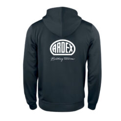 Alternative view of Hoodie med dragkedja, svart